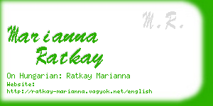 marianna ratkay business card